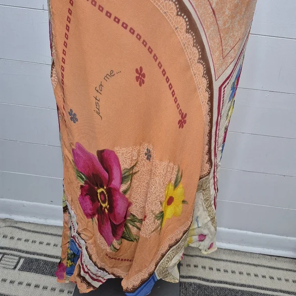 Vintage 90's Coupe Classique Patchwork Midi Dress Size S - Picture 8 of 13